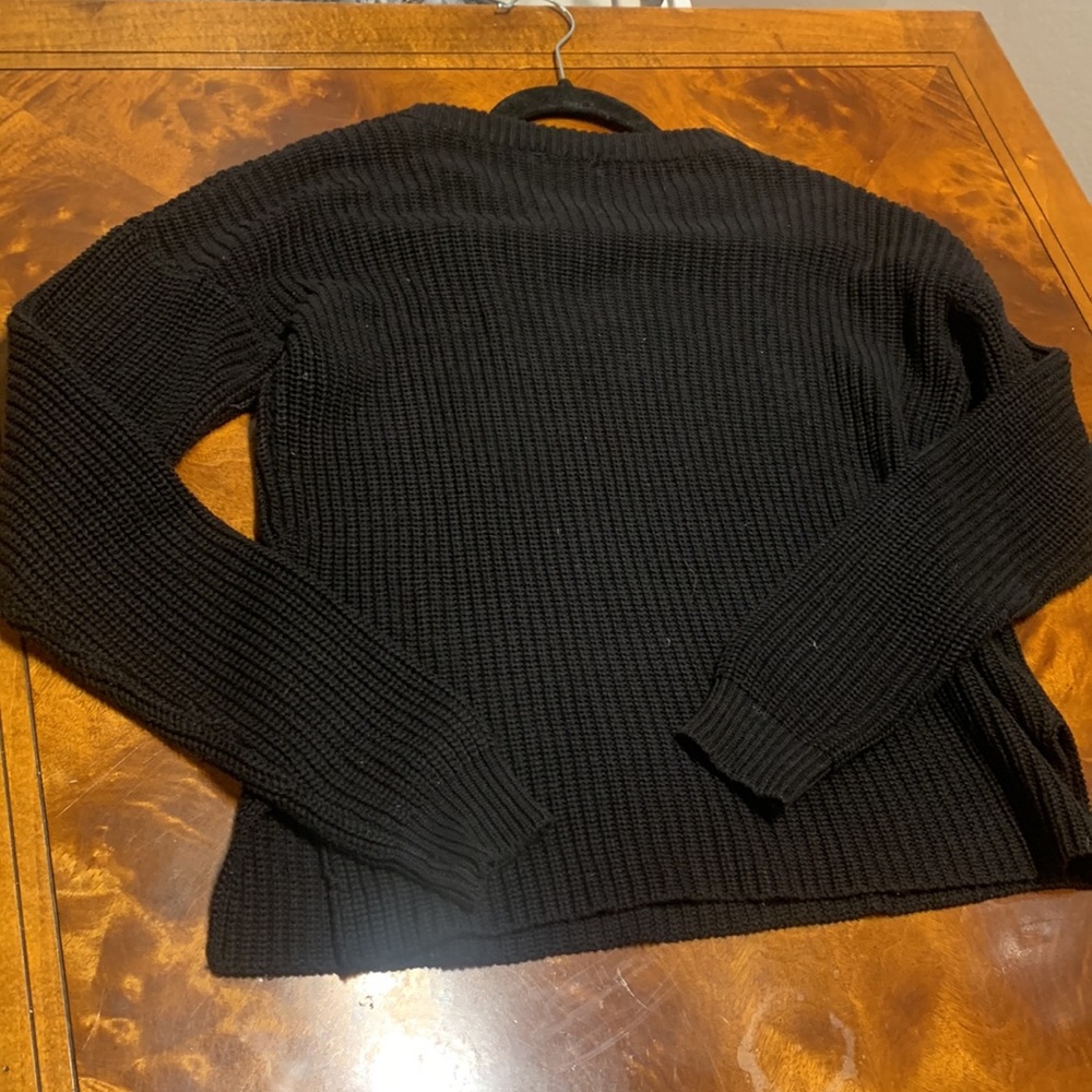 Brave Soul black Sweater with Eyelets - Picture 7 of 10